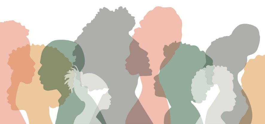 Stockphoto of people outlined