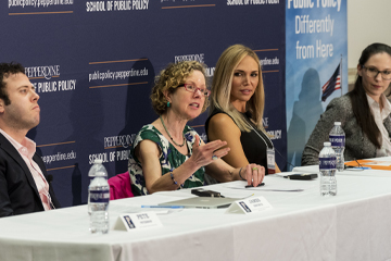 American Project Conference with four panelists - Pepperdine School of Public Policy